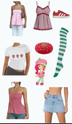 several different types of clothing are shown in this image and there is no image to describe