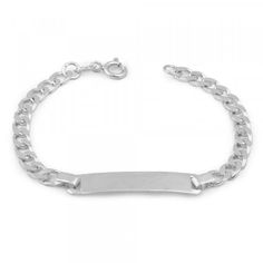 Boys Jewelry - 5 1/2 In Sterling Silver Baby And Toddler ID Bracelet Adjustable Silver Name Bracelet With Lobster Clasp, Silver Charm Bracelet With Adjustable Rectangular Links, Adjustable Silver Charm Bracelet With Rectangular Links, Silver Engraved Bracelet, St Michael Pendant, Mommy Jewelry, Bracelets With Meaning, Boys Gift, Boys Jewelry