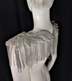 We make and ship our items really fast if you need it for a specific date please let us know. or call/text us at 954-3051817 to complete your order over the phone Exquisite jewelry grade style crystal epaulet wit a heavy rhinestone and glass beaded shoulder pieces Made with sparkling crystals and rhinestones in an ornate pattern of swirls and scrolls this crystal beaded epaulets boasts a classic design that' is a perfect complement for a one of a kind outfit. Beautifully crafted from only the be Fitted Rhinestone Bridal Accessories For Party, Fitted Bridal Accessories With Rhinestones For Party, Party Crystal Embellished Bridal Accessories, Silver Embellished Bridal Accessories, Glamorous Crystal Bridal Accessories For Party, Silver Crystal Bridal Accessories For Party, Silver Crystal Bridal Accessories For Evening, Glamorous Silver Bridal Accessories For Formal Occasions, Glamorous Silver Bridal Accessories For Evening