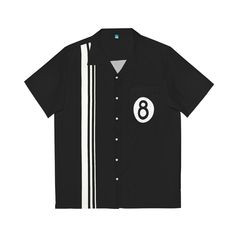 8 BALL Bowling Shirt I know two different games... But they both have balls right?? Designed by Ken Smith Black Retro Top For Game Day, Sporty Short Sleeve Shirt For Football Season, Casual Short Sleeve Shirt For Football Season, Casual Shirt For Football Season Sports Events, Casual Shirt For Football Season, Black Short Sleeve Shirt For Football Season, Jordan Clothes, Bowling Design, Vintage Bowling Shirts