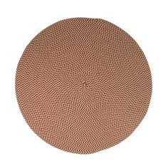 a brown and white plate on a white background