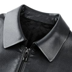 Men's Genuine Leather Stand Collar Jacket Elevate your style with our Men's Genuine Leather Stand Collar Jacket. Crafted from premium quality leather, this jacket exudes sophistication and durability. The stand collar design adds a touch of refinement, while the comfortable fit ensures a timeless look. Whether you're dressing up or down, this jacket is the perfect choice for those who appreciate the finer details in fashion. SPECIFICATIONS CN: Zhejiang Applicable Season: Autumn And Winter Materi Leather Clothes, Stand Collar Jacket, Suede Outfit, Collar Leather Jacket, Polo Shirts Men, Stand Collar Jackets, Leather Stand, Shirts Ideas, Men Formal