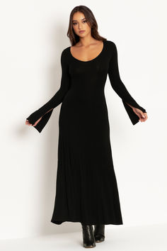 Mythos Split Sleeve Maxi Dress - LIMITED ($129AUD) by BlackMilk Clothing Maxi Dresses Online, Split Sleeve, Sleeve Maxi Dress