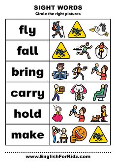 an english worksheet with pictures and words to help students learn how to read