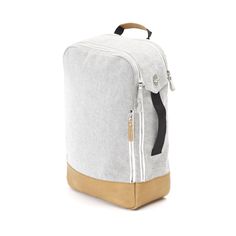 BACKPACK - Raw Blend Natural Leather - This is your flexible, everyday companion for work, travel and leisure. Contemporary in design and made from water-resistant cotton canvas, it opens to a spacious main compartment where padded and neoprene sleeves and a zipped pocket take care of up to a 15” notebook, iPad and documents. A front zip keeps gadgets within easy reach. If you’re not in a backpack mood, simply grab one of the two side handles and head out - the city is yours to explore. Sewing Tutorials Bags, Leather Trims