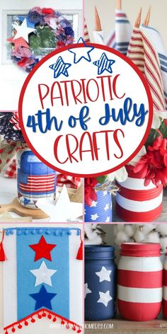 patriotic 4th of july crafts with text overlay