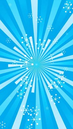 an abstract blue background with snowflakes and stars