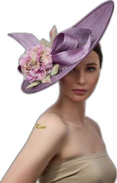 Elegant Lavender Headpiece For Kentucky Derby, Elegant Purple Fascinator For Garden Party, Elegant Lavender Mini Hat For Kentucky Derby, Elegant Lavender Fascinator For Races, Elegant Purple Mini Hats For Garden Party, Purple Mini Hat With Curved Brim For Kentucky Derby, Chic Purple Hat For Kentucky Derby, Elegant Purple Headpiece For Races, Elegant Lavender Hats For Races