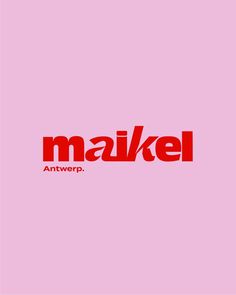 the word maklel is written in red on a pink background with an image of a