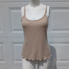 Tank Top Size S Small New Without Tag Nwot Cami Camisole Stretchy Adjustable Straps Tan Beige Absolutely Famous Beige Cotton Camisole With Tank Straps, Beige Crochet Tank Top, Beige Cotton Tank Top, Beige Camisole Vest Top, Casual Beige Vest Top, Fitted Beige Tank Top, Casual Beige Cami Tank Top, Casual Beige Camisole Tank Top, Beige Cotton Tank Top With Spaghetti Straps