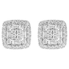 This diamond earrings feature 0.31 carat of taper baguette diamond, assented with 0.63 carat of round diamonds. Earrings are set in 18 karat white gold. Diamonds grading are F Color VS Quality Taper Baguette Diamond 0.31 carat Round Diamond 0.63 carat Luxury Baguette Diamond Earrings Round Cut, Luxury Baguette Cut Diamond Earrings For Evening, Luxury White Baguette Cut Diamond Earrings, Luxury Baguette Cut Diamond Earrings For Anniversary, Luxury Baguette-cut Lab Grown Diamond Earrings, Luxury Diamond Bridal Earrings With Baguette Cut, Luxury White Gold Earrings With Baguette Diamonds, Baguette Studs, Baguette Earring