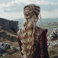 Targaryen Inspired Hairstyles, Valyrian Hair, Targaryen Braids, Targaryen Hairstyles, Daenerys Braids, Game Of Thrones Dress, Pale Blonde Hair, Pale Blonde