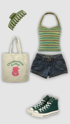 spring/ summer outfit inspo ! 🌱 #myfirstshuffle #fyp #outfitinspo #summer #summeroutfit #spring #springoutfit Cute Summer Outfits Y2k, Outfit Boards Summer, Outfit Ideas Summer Y2k, Cool Summer Fits, Summer Fits 2024, Dream Clothes Summer, Slasher Summer Outfits, Summer 80s Outfits, Y2k Summer Fits