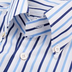 Original Retail Price: $950 NEW - Red Kiton Gift Box Included US Size: 15.5 EU Size: 39 White Base Color with Blue and Navy Blue Stripes 100% Cotton Button-Down Collar Standard Cuff Made In Italy Measurements Chest: 41.5" Back Length: 33" Sleeve Length: 26" This product is located in our EU warehouse. Summer Blue Dress Shirt With Buttons, Semi-formal Blue Dress Shirt With Button Closure, Fitted Blue Dress Shirt With Buttons, Blue Semi-formal Dress Shirt With Spread Collar, Blue Dress Shirt With Spread Collar For Semi-formal Occasions, Semi-formal Blue Dress Shirt With Spread Collar, Blue Business Dress Shirt With Placket, Blue Button-up Dress Shirt For Office, Blue Business Casual Dress Shirt With Spread Collar