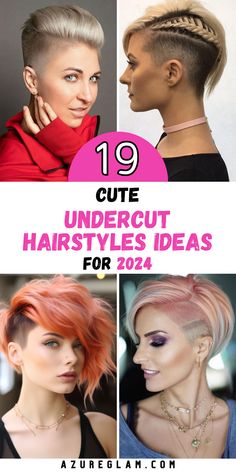 Redefine your style with "Undercut Hairstyles 2024." Our collection showcases a variety of undercut options for women, from short and edgy styles to elegant and long undercuts. Whether you prefer a simple design or a more intricate look, we have the perfect undercut hairstyle to elevate your appearance in 2024. Explore our carefully curated selection and make a bold fashion statement with your hair. 2024 Edgy Hair Trends For Women, Undercuts For Women Medium Length, Undercut Hairstyles Women Long Hair, Undercut Ideas For Women, Feminine Undercut Long Hair, Feminine Undercut, Girls Undercut, Undercut Ideas, Girl Undercut