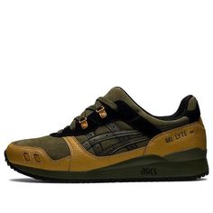 Classic Green Sneakers For Outdoor, Classic Green Outdoor Sneakers, Asics Brown Sneakers For Outdoor, Asics Brown Outdoor Sneakers, Asics Leather Outdoor Sneakers, Olive Tan, Asics Gel Lyte, Gel Lyte, Limited Edition Sneakers