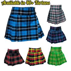 Ladies Kilt Scottish Tartan Pleated Skirt 16" Inch Length Scottish Women's, Girls Mini Skirts In 40+ Clan Tartans The ladies mini tartan kilt is a stylish and modern twist on traditional Scottish attire. Made from Acrylic Wool, this kilt is perfect for adding a touch of tartan charm to any outfit. The 16" length adds a playful and flirty touch, making it ideal for casual events or everyday wear. With a range of tartan patterns to choose from, you can express your personality and heritage. Pair w Fitted Multicolor Mini Skirt For School, Scottish Style Fitted Skirt For School, Scottish Fitted Skirt For School, Fitted Scottish Skirt For School, Multicolor Skirt For School, Multicolor Mini Skirt Bottoms For School, Multicolor Mini Skirt For School, Traditional Fitted Mini Skirt, Tartan Pleated Skirt