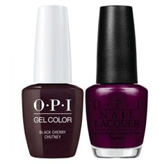 I43 Black Cherry Chutney Gel & Polish Duo by OPI Opi Black Cherry Chutney, Cherry Chutney, Lincoln Park After Dark, Opi Gel Nails, Professional Nail Art, Opi Nail Polish, Gel Lacquer, Lincoln Park, Nail Art Supplies