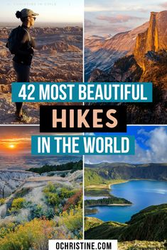 the four most beautiful hikes in the world