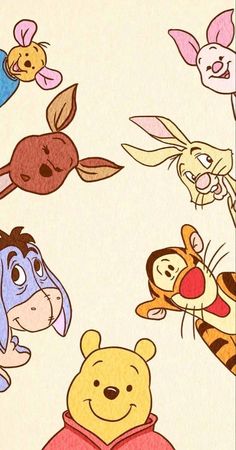 Cute Pooh Wallpapers, Winnie The Pooh All Characters, Pooh Bear Background, Wallpaper Backgrounds Winnie The Pooh, Winnie The Pooh Characters Wallpaper, Winnie The Pooh Cartoon Drawing, Drawing Ideas Winnie The Pooh, Winnie The Pooh Cute Wallpaper, Iphone Wallpaper Winnie The Pooh