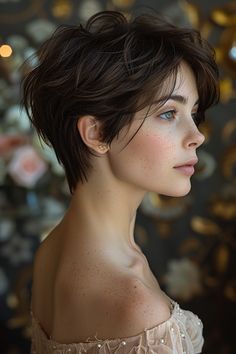 Pixie Cut Curtain Bangs, Really Short Hair Styles, Shag Pixie, Shaved Sides Pixie, Girls Pixie Cut, Feminine Pixie Cuts, Edgy Pixie Hairstyles, Feminine Pixie Haircut, Shaggy Pixie