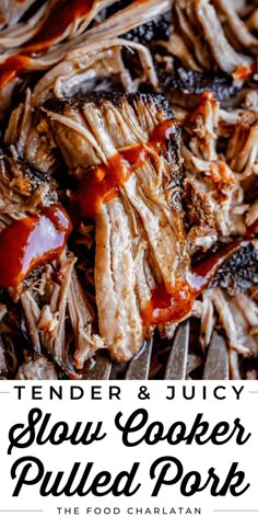 tender and juicy slow cooker pulled pork is the perfect side dish for any meal