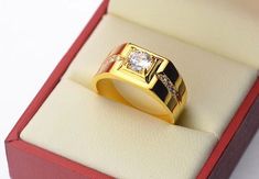 Style: Europe and America Color: White Gold Plated, Gold Plated Size: Adjustable Opening Fashion Element: Cows pattern Mens Ring Designs, Gothic Engagement Ring, Copper Accessories, Ring Man, Gold Color Ring, Gold Ring Designs, Golden Ring, Trendy Ring, Birthday Ring