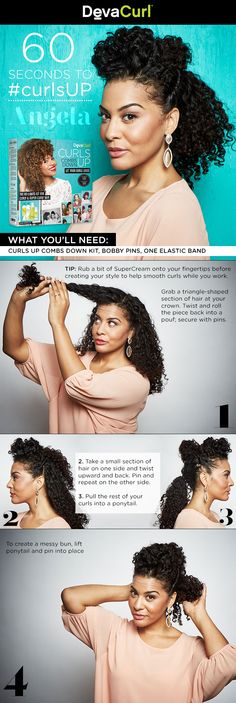 60 second look #love Natural Braided Hairstyles, Big Hair Dont Care, Curly Hair Types, Creative Hairstyles, African Style