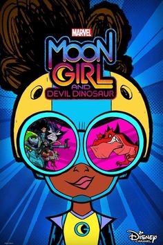 the poster for the movie moon girl and devil dinosaur