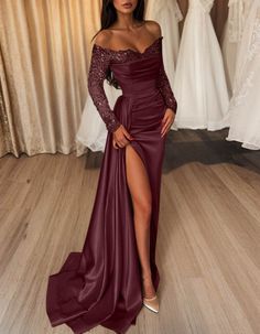 Dresses With Split, Sequin Sleeve, Long Prom Dresses, Junior Bridesmaid, Wedding Veils, Junior Dresses, Flower Dresses, Prom Dresses Long, Mother Of The Bride