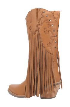 Dramatic leather fringe on this pointed-toe Western boot will move to the beat of every hoedown you attend, while a cushioned insole keeps you supported. 1 1/4" heel 12" shaft; 15" shaft circumference Pull-on style Cushioned insole Leather upper/textile lining/synthetic sole Imported Brown Western Boots With Tassels, Leather Fringe Boots For Fall, Fall Fringe Boots With Snip Toe, Leather Pointed Toe Boots With Fringe, Leather Fringe Boots For Rodeo, Western Fringe Boots For Fall, Brown Leather Fringe Boots, Baby Gear Essentials, Hairstyling Products