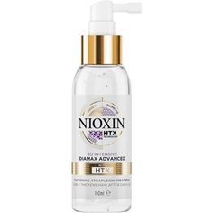 Nioxin Diamax Advanced Thickening Xtrafusion Treatment 3.38 oz
An innovative leave-on treatment used to increase the thickness of each existing hair strand for a fuller looking head of hair.
Diamax Advanced penetrates the hair and makes it manageable and full, as well as protects hair against breakage.
Features & Benefits• DIAMETER-boosting treatment for thinning hair.• Manageable, thicker, fuller-looking hair instantly.• Protects against breakage allowing hair to grow longer.
How To Use Nioxin Diamax Advanced Hair Thickening Xtrafusion• Apply evenly throughout the scalp.• Massage gently at the roots and comb through.• Do not rinse off.• For exceptional results use daily on wet or dry hair.• Complement your Nioxin Diamax Advanced Treatment with the 3-Part NIOXIN System Kits. Hair Thickening Serum, Scalp Serum, Mega Hair, Hair Tonic, Fuller Hair, Hair Thickening, Hair Breakage, Thinning Hair, Hair Strand