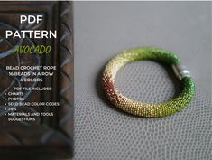 an image of a beaded bracelet on the cover of a book with instructions to make it