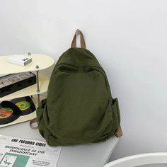 UAKISS - 2024 Women's Backpack Fashion Academy Style Canvas Schoolbag Simple Large Capacity Retro Korean Edition High Quality Backpack Backpack Beige, Women Backpack Fashion, Travel Crossbody, Japanese Harajuku, Women's Backpack, Backpack Fashion, Lipstick Bag, Crossbody Bags For Travel, Floral Bags