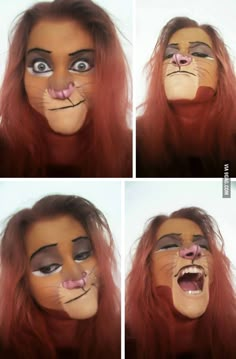 Carnaval Make-up, Halloweenský Makeup, Halloween Make-up Looks, Lion Costume, Smink Inspiration, Makijaż Smokey Eye, Special Effects Makeup, Halloween Costumes Makeup, Halloween Makeup Looks