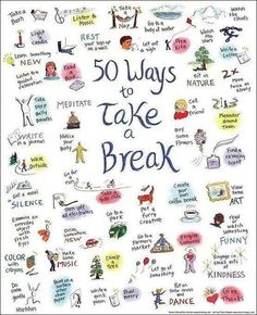 (Challenge 13) change the way you relax... Coping skills can help you work through challenging emotions, feelings, or situations. However, sometimes it can be difficult to think of coping skills in the moment. Here is a list of 50 ways to relax and take a break from any given situation. Self Care. When Youre Feeling Down, Health Fair, Ra Ideas, Miracle Morning, Study Methods, Study Inspo, Group Therapy, Sensory Processing, Bee Crafts