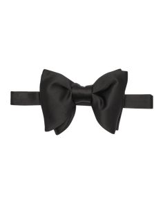 TOM FORD large bow tie in solid satin Self-tied Silk Made in Italy Pre-tied Satin Bow For Black Tie Events, Dapper Detachable Bow For Business, Formal Silk Decorative Bow, Formal Silk Satin Bow, Luxury Detachable Bow For Black Tie Events, Silk Evening Bow With Decorative Detail, Luxury Detachable Bow For Evening, Classic Bow Tie For Evening, Classic Bow Tie With Detachable Bow For Evening