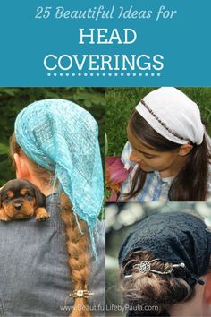 25 Beautiful Ideas for Head Coverings | head covering styles | head covering movment | Christian head coverings Types Of Head Coverings, Diy Head Covering Sewing Patterns, Messianic Head Covering, Head Covering Pattern Sewing, Crochet Head Covering Pattern, Hair Coverings Christian, How To Make A Head Scarf, Pagan Veiling Styles Short Hair