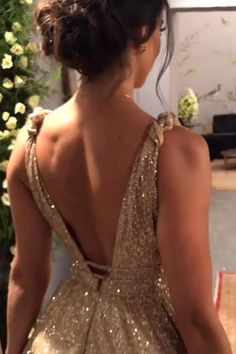 Glamorous Champagne Evening Dress For Homecoming, Gold Floor-length Bridesmaid Dress, Glamorous Maxi Length Homecoming Evening Dress, Gold Backless Evening Dress For Prom, Glamorous Maxi Length Evening Dress For Homecoming, Glamorous Maxi Evening Dress For Homecoming, Gold Ball Gown For Party, Glamorous Gold Sparkling Evening Dress, Gold Sparkling Sleeveless Sequin Dress