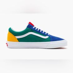 Brand New No Box! Suede Material, Sold Out Online On Vans.Com Open To Offers Retro Blue Sneakers For Summer, Blue Color Block Sneakers For Spring, Vans Blue, Shoes Vans, Club Color, Yacht Club, Suede Material, Vans Old Skool, Womens Vans