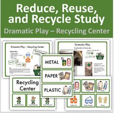 a book cover with pictures of recycling and recycling