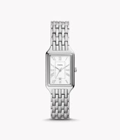 Fossil Watches Women Silver, Small Silver Watches Women, Black And Silver Bracelets, Women’s Silver Watch, Fossil Raquel Watch