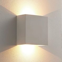 a white light that is on the wall