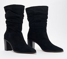 Looking for that gotta-have boot? Here. it. is. A slouchy silhouette, a sensible block heel, and supple suede upper all come together in fab fashion to create the ultimate fall fashion statement. From Schutz. Suede Boots For Spring Night Out, Suede Boots For Night Out In Spring, Suede Mid-calf Boots For Workwear In Spring, Wide Calf Mid-calf Boots With Stacked Heel For Spring, Spring Wide Calf Boots For Night Out, Spring Suede Mid-calf Boots Medium Width, Block Heel Boots, Come Together, Fall Fashion