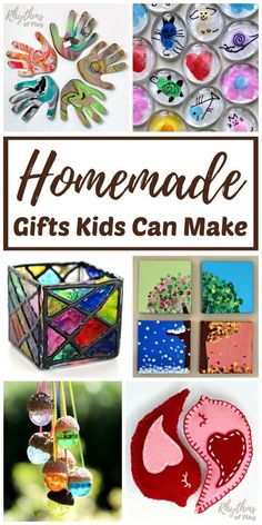 homemade gifts for kids can make