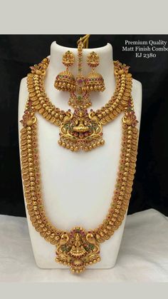 Long Jewellery, Temple Jewellery Set, Gold Pendants For Men, Indian Gold Jewellery Design, Silver Anklets Designs, Haram Designs, Gold Haram