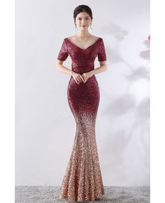 Get 10% off now! Buy vneck mermaid long sparkly sequined evening dress at cheap price online. Free stable shipping and pro custom service since 2009. V-neck Mermaid Dress For Banquet And Party Season, Sequined V-neck Mermaid Dress For Banquet, V-neck Mermaid Dress For Banquet Prom Season, V-neck Mermaid Dress For Prom Season Banquet, Sparkling Fitted V-neck Evening Dress, Evening V-neck Sequined Mermaid Dress, Sequin V-neck Mermaid Dress For Prom, V-neck Mermaid Dress With Sequins For Wedding, Glamorous V-neck Mermaid Dress For Prom