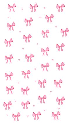 pink bows on white background for wallpaper