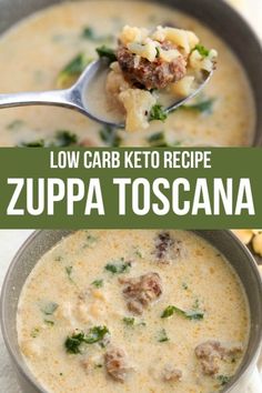 low carb keto recipe zuppa toscana