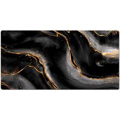 an abstract black and gold painting